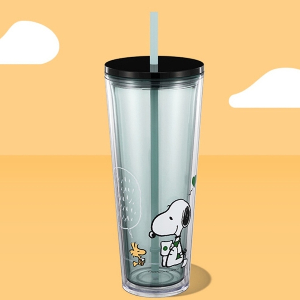 Starbucks Snoopy Tumbler with Black Lid
